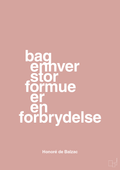 plakat: bag enhver stor formue er en forbrydelse - bubble shell-Forfatter-A1two3