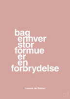 plakat: bag enhver stor formue er en forbrydelse - bubble shell-Forfatter-A1two3