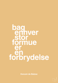 plakat: bag enhver stor formue er en forbrydelse - charismatic-Forfatter-A1two3
