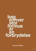 plakat: bag enhver stor formue er en forbrydelse - cognac-Forfatter-A1two3