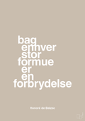 plakat: bag enhver stor formue er en forbrydelse - creamy mushroom-Forfatter-A1two3
