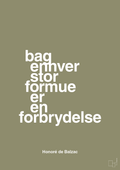 plakat: bag enhver stor formue er en forbrydelse - misty forrest-Forfatter-A1two3