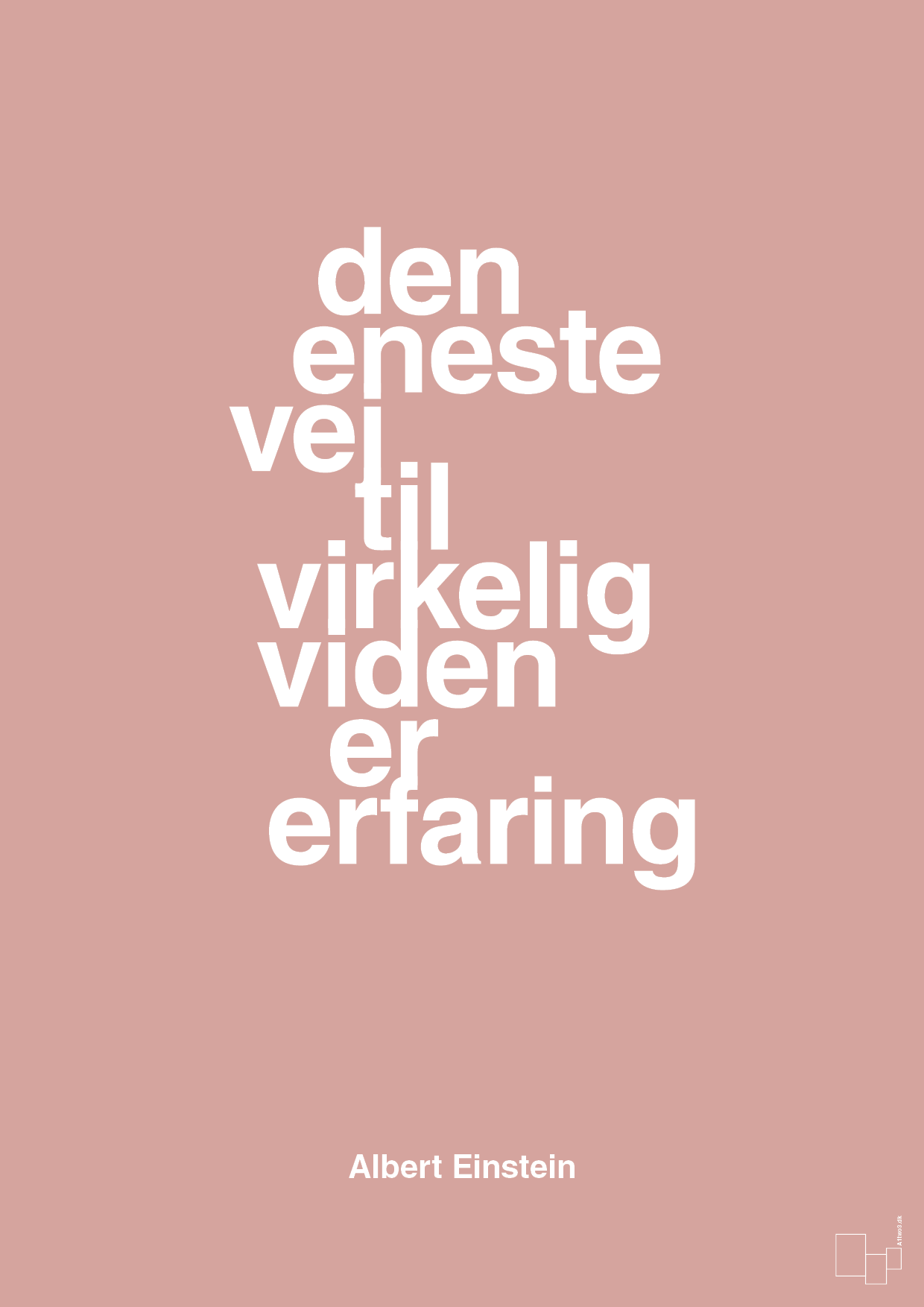 plakat: den eneste vej til virkelig viden er erfaring - bubble shell-Fysiker-A1two3