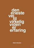 plakat: den eneste vej til virkelig viden er erfaring - cognac-Fysiker-A1two3