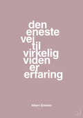 plakat: den eneste vej til virkelig viden er erfaring - light rose-Fysiker-A1two3