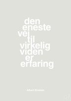 plakat: den eneste vej til virkelig viden er erfaring - painters white-Fysiker-A1two3