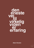 plakat: den eneste vej til virkelig viden er erfaring - red pepper-Fysiker-A1two3