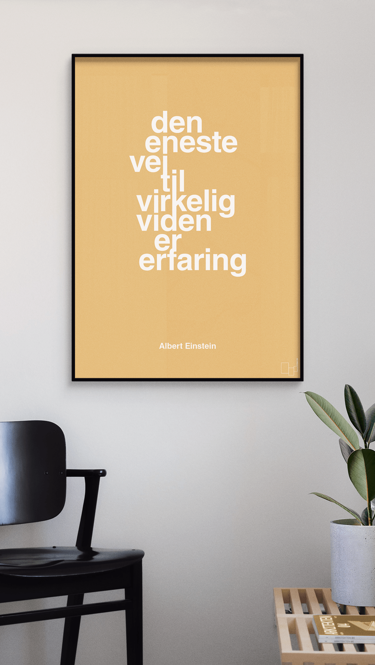 plakat: den eneste vej til virkelig viden er erfaring - dusty lilac-Fysiker-A1two3