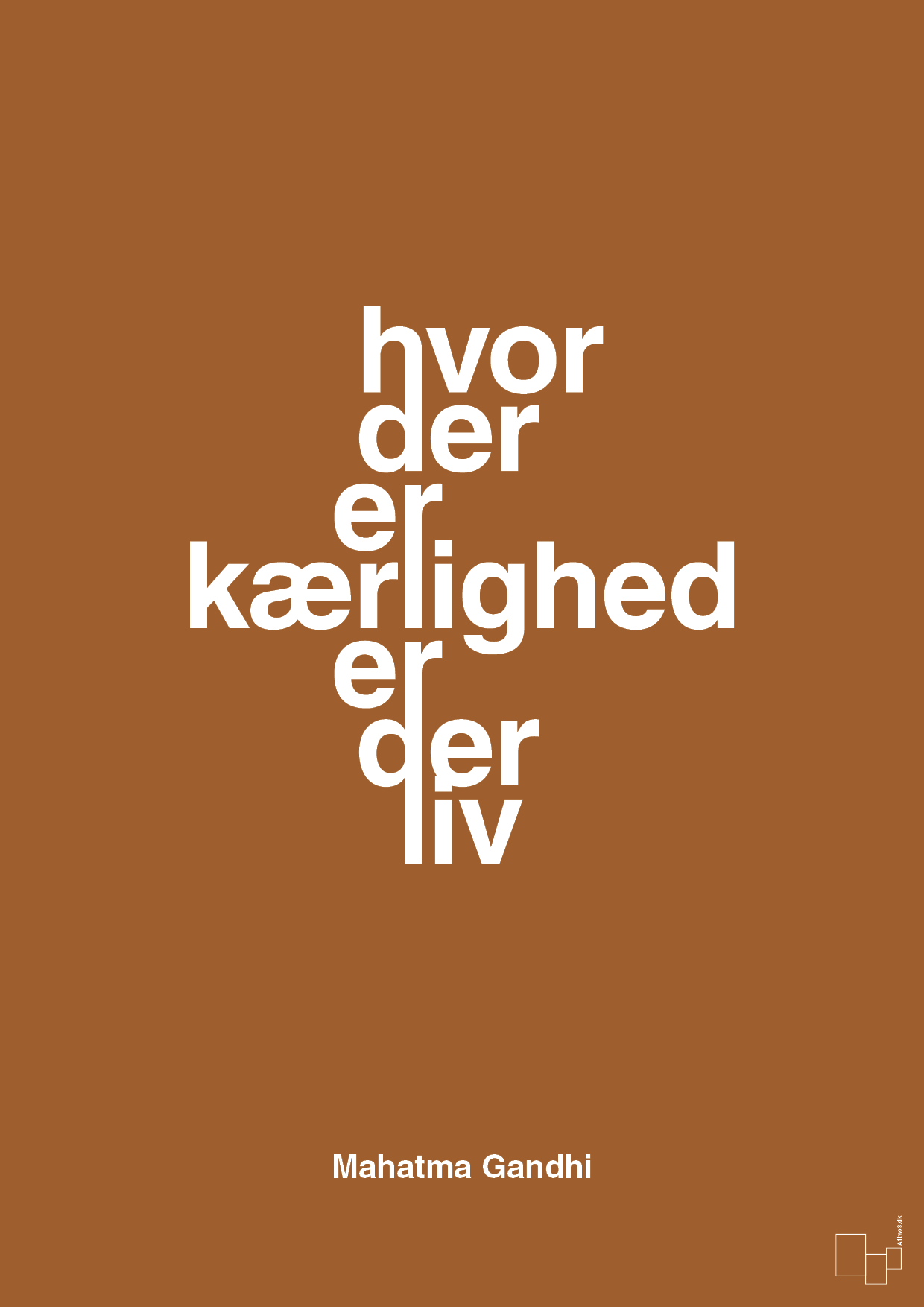 plakat: hvor der er kærlighed er der liv - cognac-Politikker-A1two3