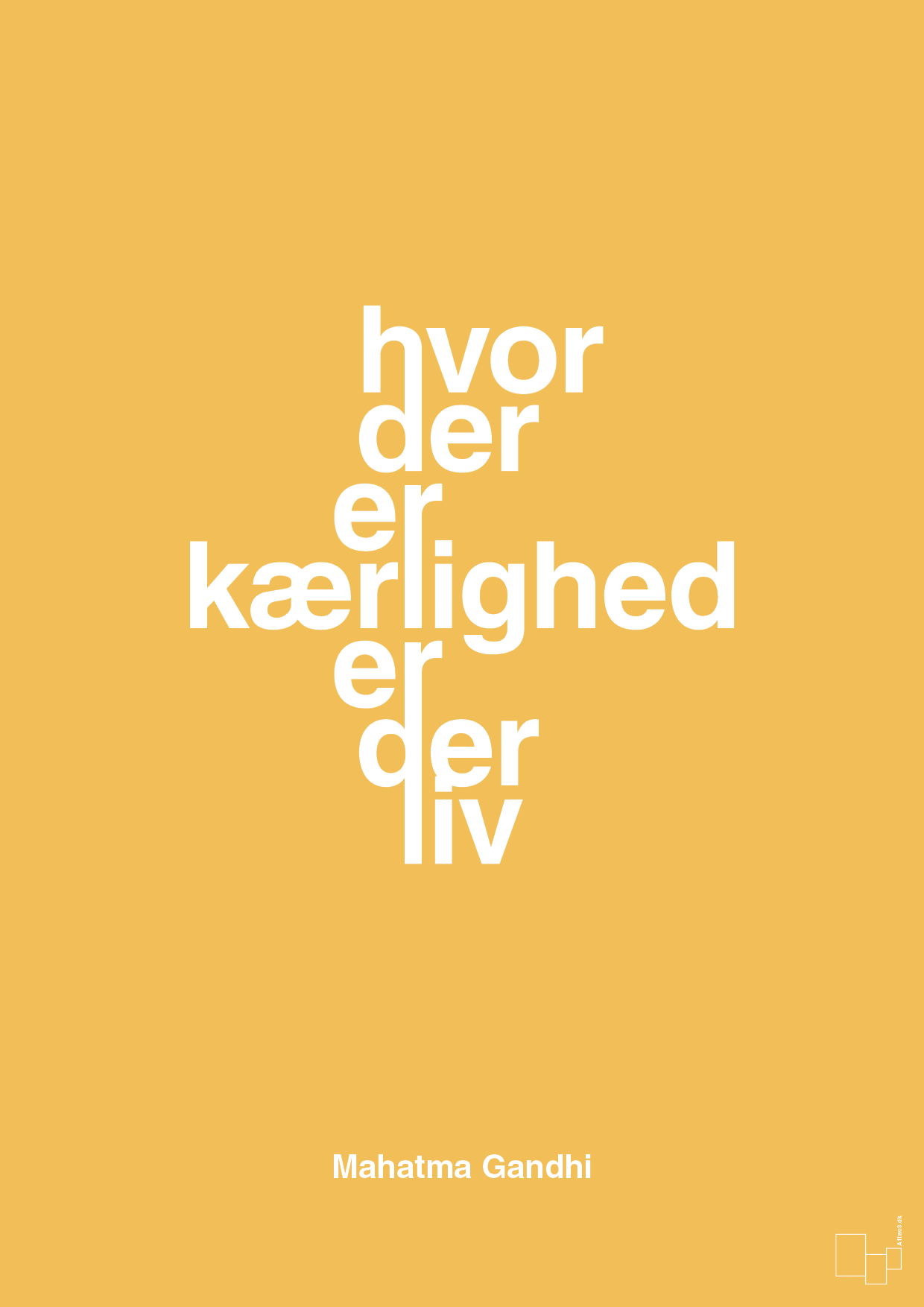 plakat: hvor der er kærlighed er der liv - honeycomb-Politikker-A1two3