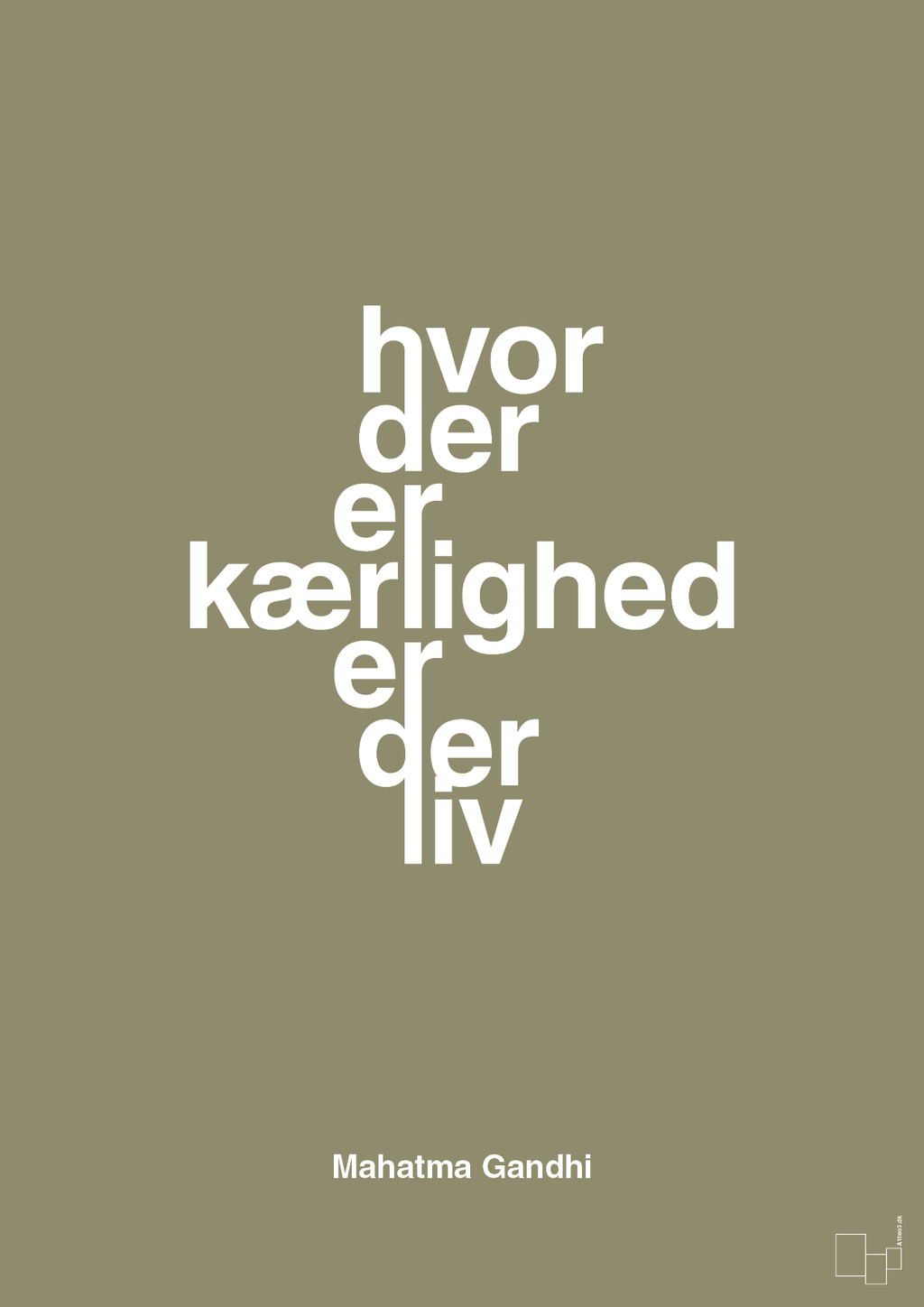plakat: hvor der er kærlighed er der liv - misty forrest-Politikker-A1two3