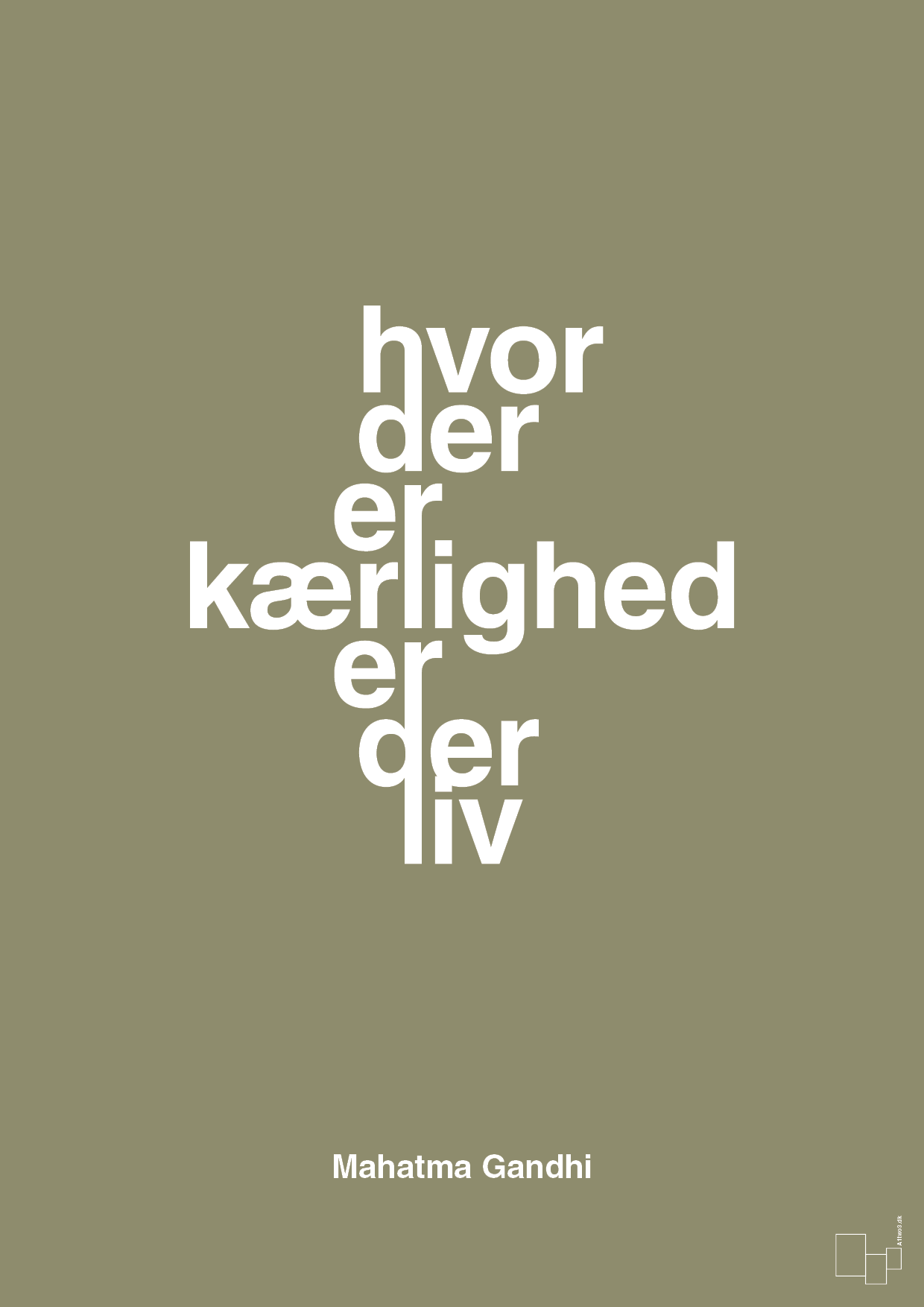 plakat: hvor der er kærlighed er der liv - misty forrest-Politikker-A1two3