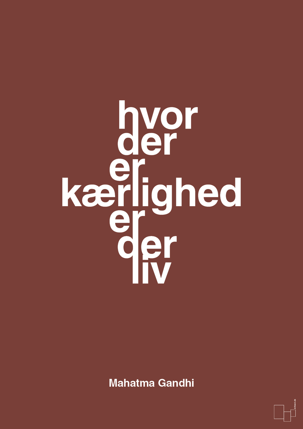 plakat: hvor der er kærlighed er der liv - red pepper-Politikker-A1two3