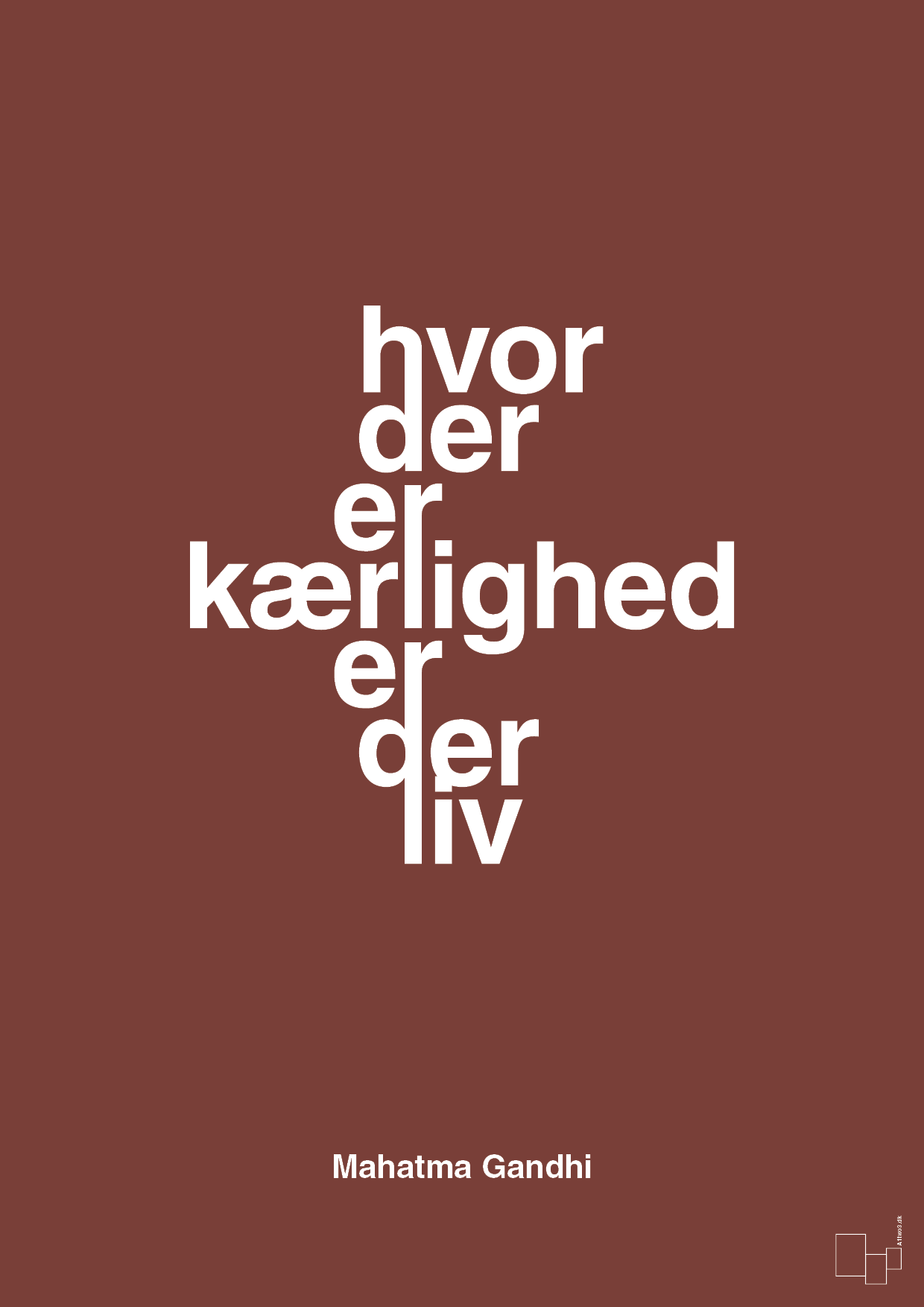 plakat: hvor der er kærlighed er der liv - red pepper-Politikker-A1two3
