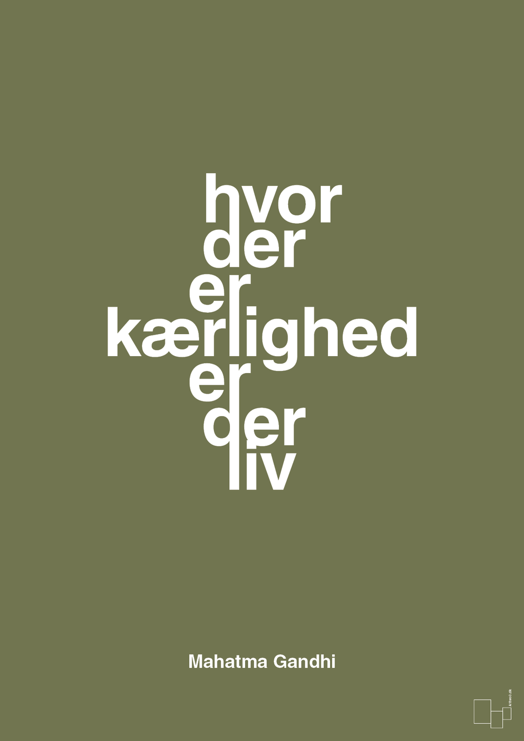 plakat: hvor der er kærlighed er der liv - secret meadow-Politikker-A1two3