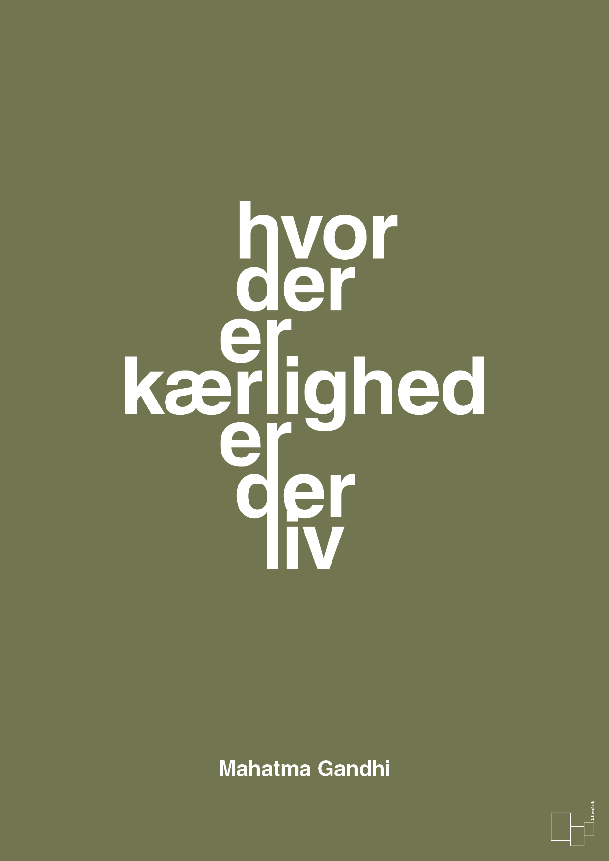 plakat: hvor der er kærlighed er der liv - secret meadow-Politikker-A1two3