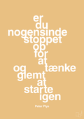 plakat: er du nogensinde stoppet op for at tænke og glemt at starte igen - charismatic-Børnebogsfigur-A1two3