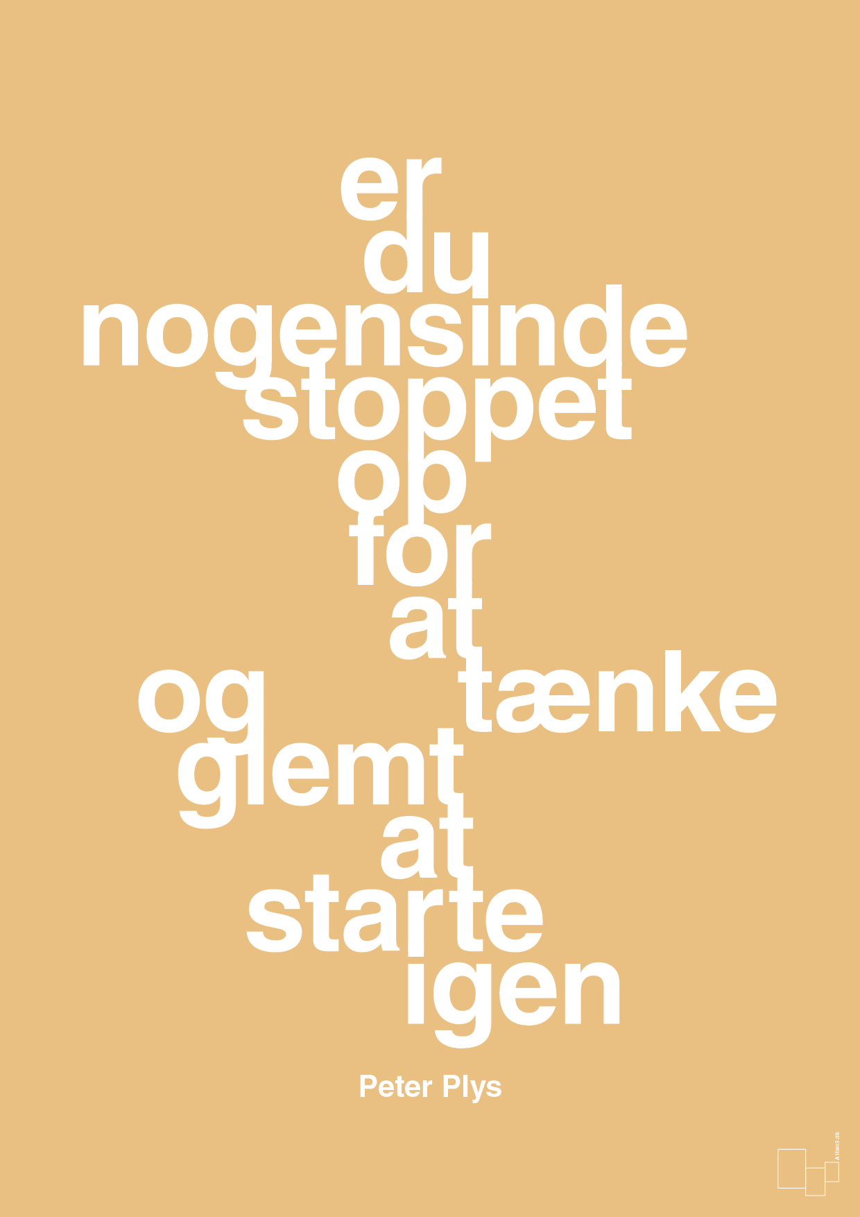 plakat: er du nogensinde stoppet op for at tænke og glemt at starte igen - charismatic-Børnebogsfigur-A1two3
