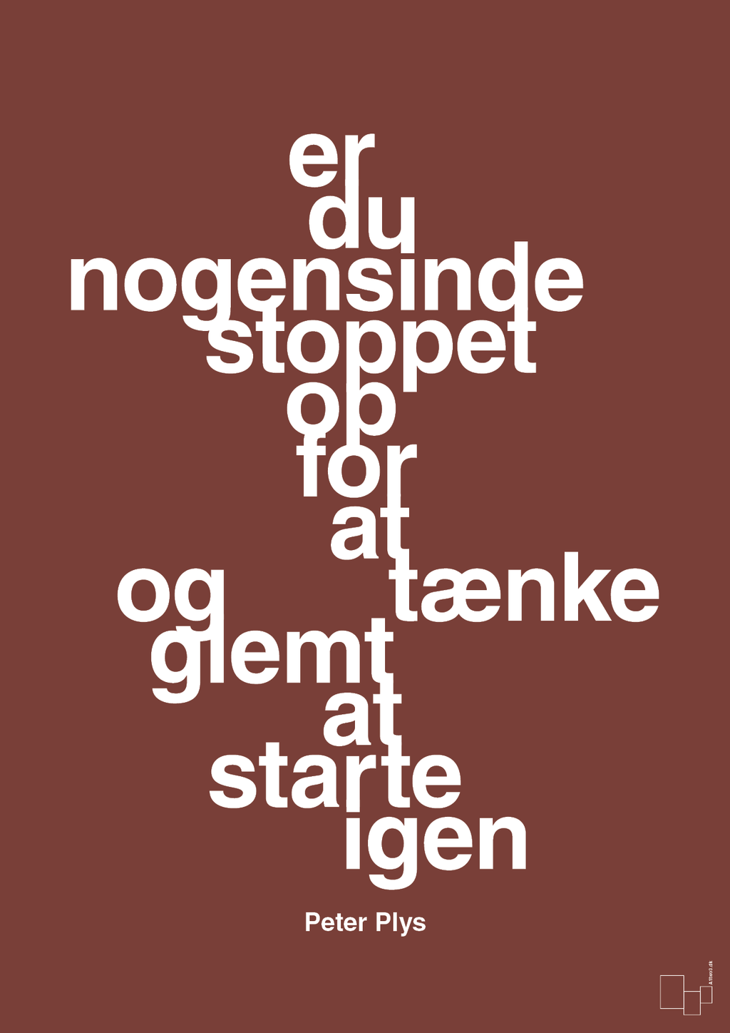plakat: er du nogensinde stoppet op for at tænke og glemt at starte igen - red pepper-Børnebogsfigur-A1two3