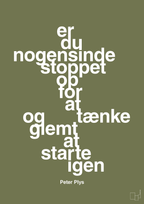 plakat: er du nogensinde stoppet op for at tænke og glemt at starte igen - secret meadow-Børnebogsfigur-A1two3