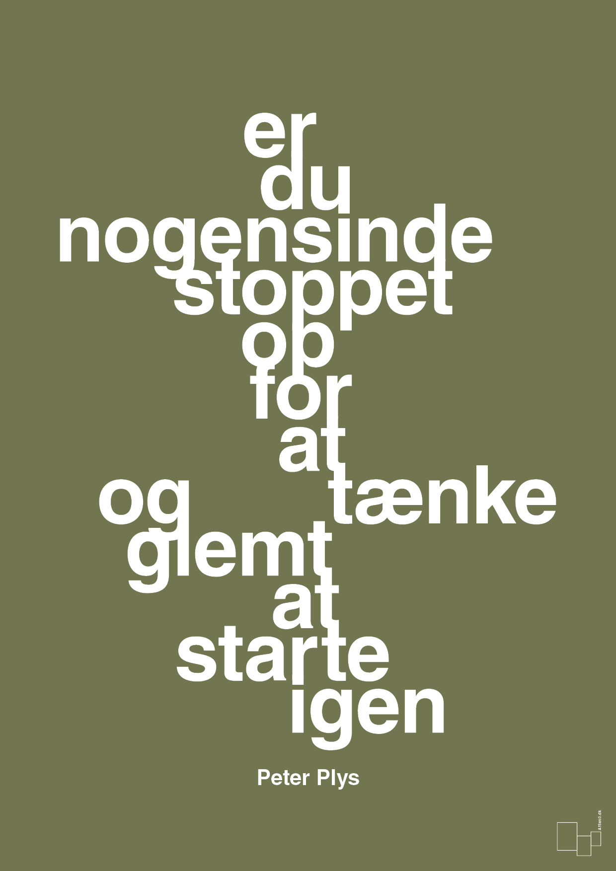 plakat: er du nogensinde stoppet op for at tænke og glemt at starte igen - secret meadow-Børnebogsfigur-A1two3