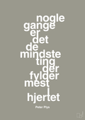 plakat: nogle gange er det de mindste ting der fylder mest i hjertet - battleship gray-Børnebogsfigur-A1two3