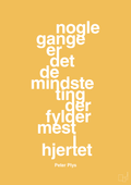 plakat: nogle gange er det de mindste ting der fylder mest i hjertet - honeycomb-Børnebogsfigur-A1two3