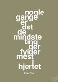 plakat: nogle gange er det de mindste ting der fylder mest i hjertet - misty forrest-Børnebogsfigur-A1two3