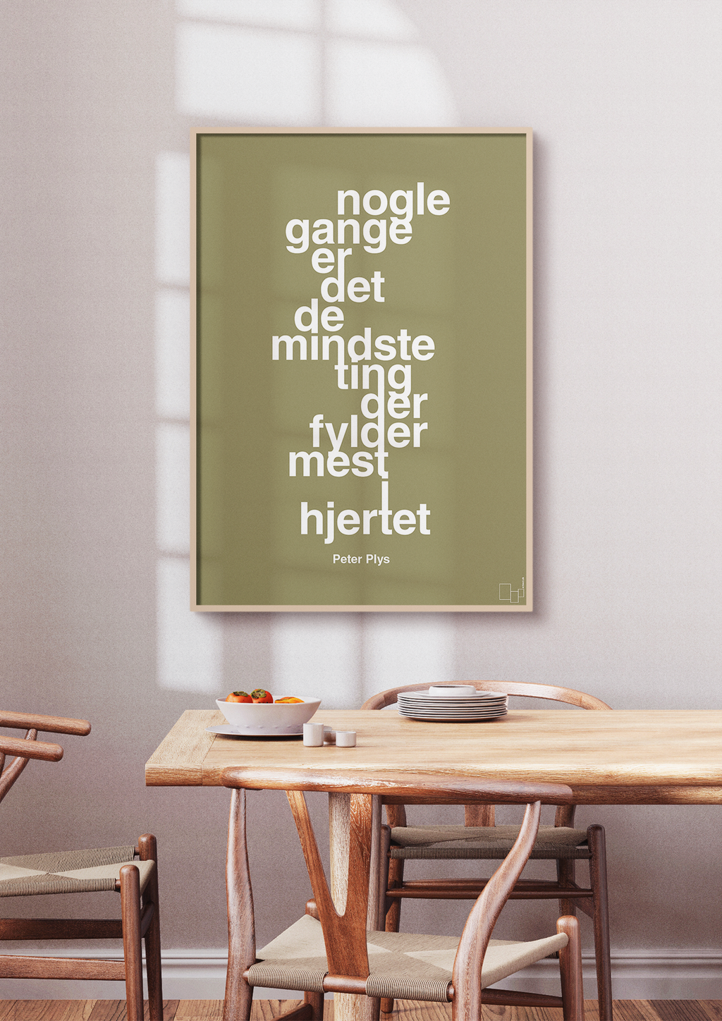 plakat: nogle gange er det de mindste ting der fylder mest i hjertet - secret meadow-Børnebogsfigur-A1two3