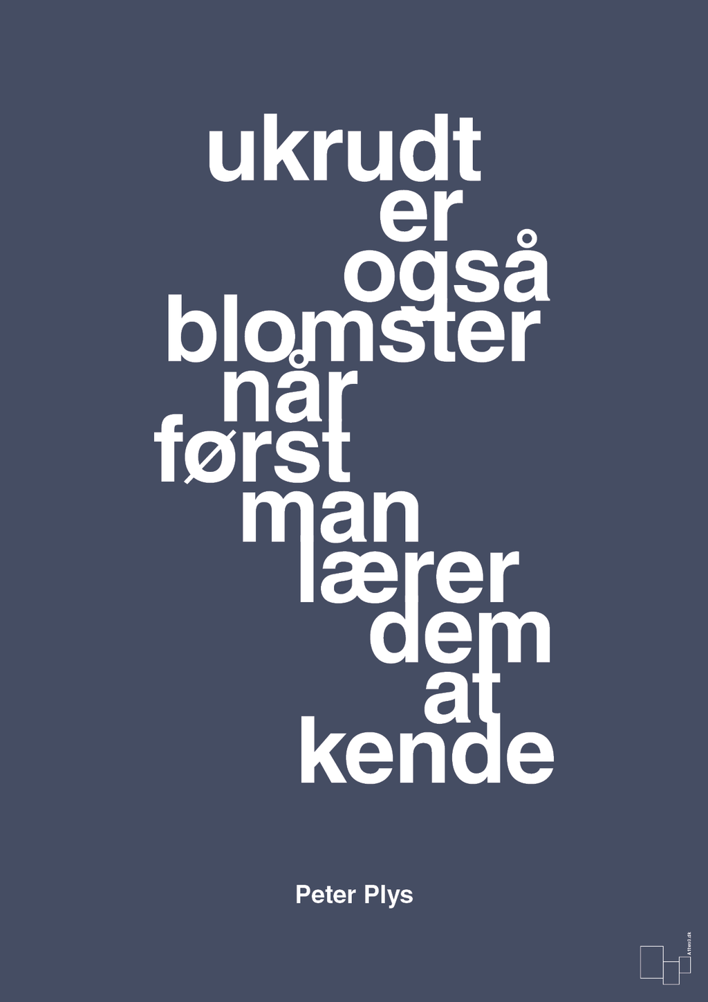 Ukrudt er også blomster når man først lærer dem at kende - petrol-Børnebogsfigur-A1two3