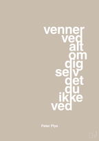 plakat: venner ved alt om dig selv det du ikke ved - creamy mushroom-Børnebogsfigur-A1two3