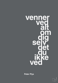 plakat: venner ved alt om dig selv det du ikke ved - graphic charcoal-Børnebogsfigur-A1two3