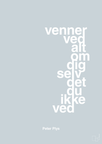 plakat: venner ved alt om dig selv det du ikke ved - light drizzle-Børnebogsfigur-A1two3