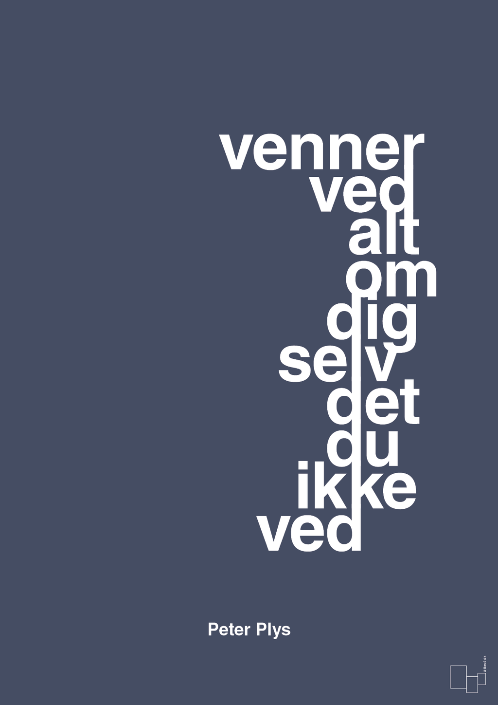 Venner ved alt om dig selv det du ikke ved - petrol-Børnebogsfigur-A1two3