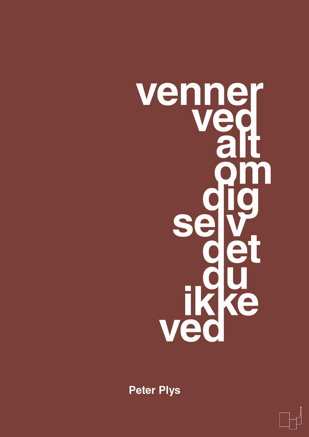 plakat: venner ved alt om dig selv det du ikke ved - red pepper-Børnebogsfigur-A1two3