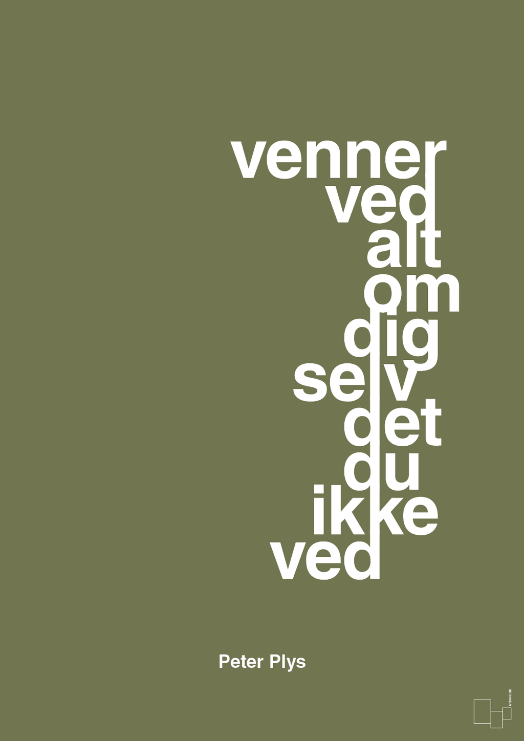 plakat: venner ved alt om dig selv det du ikke ved - secret meadow-Børnebogsfigur-A1two3