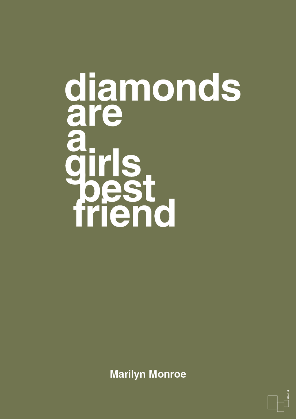 plakat: diamonds are a girls best friend - secret meadow-Musiker-A1two3