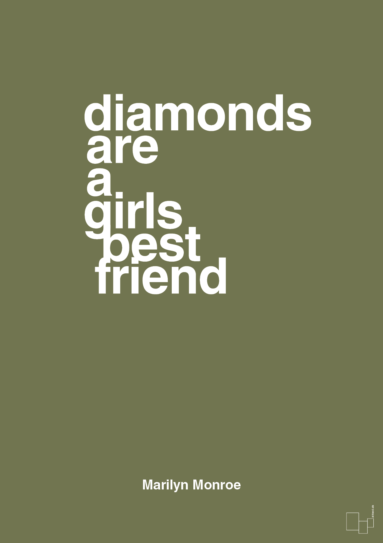 plakat: diamonds are a girls best friend - secret meadow-Musiker-A1two3