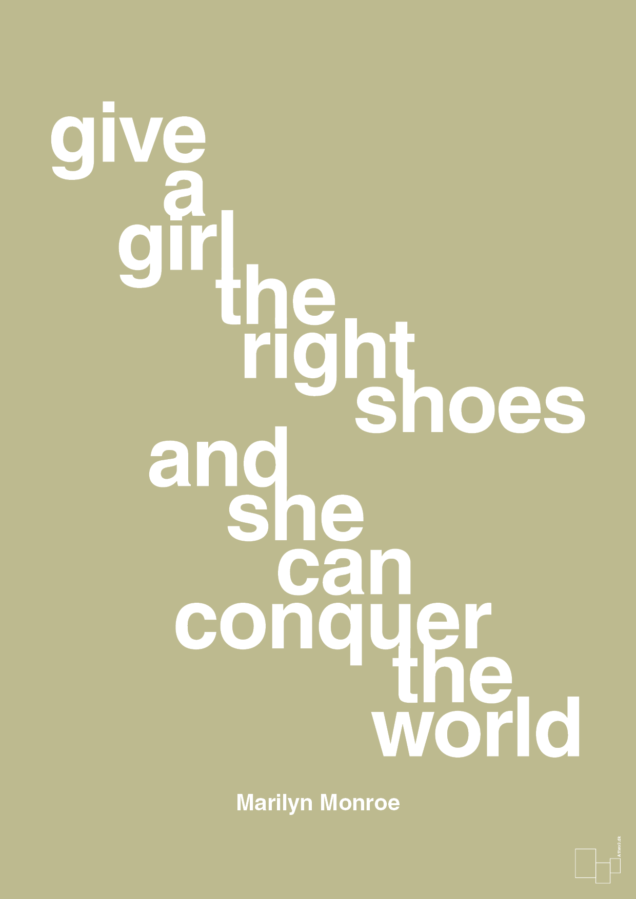 plakat: give a girl the right shoes and she can conquer the world - back to nature-Musiker-A1two3