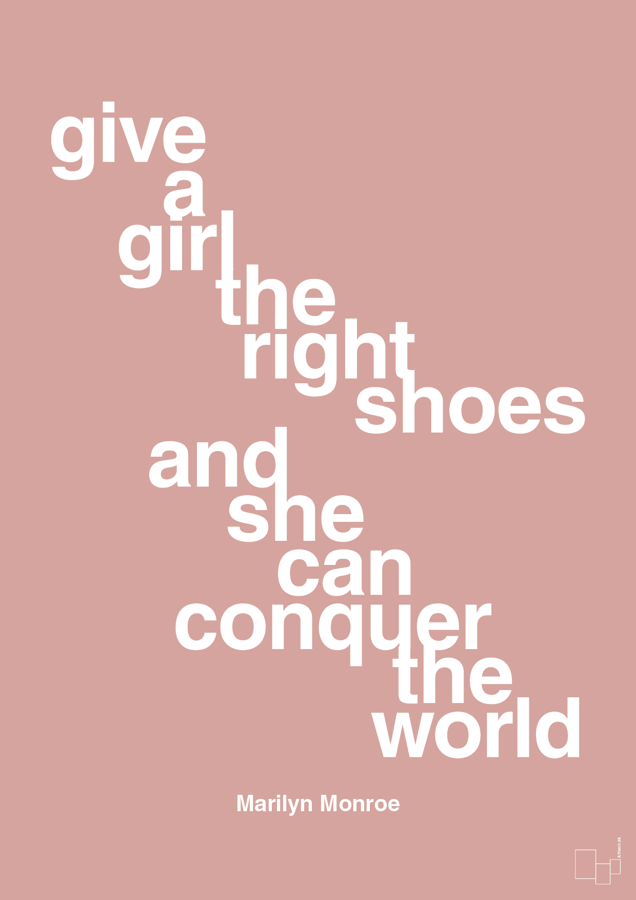 plakat: give a girl the right shoes and she can conquer the world - bubble shell-Musiker-A1two3