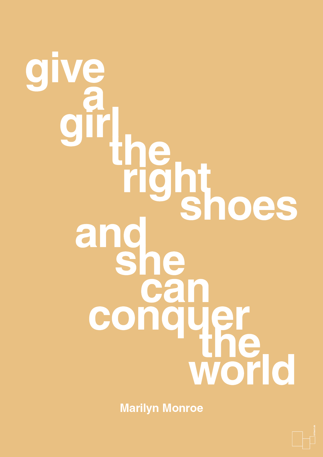 plakat: give a girl the right shoes and she can conquer the world - charismatic-Musiker-A1two3