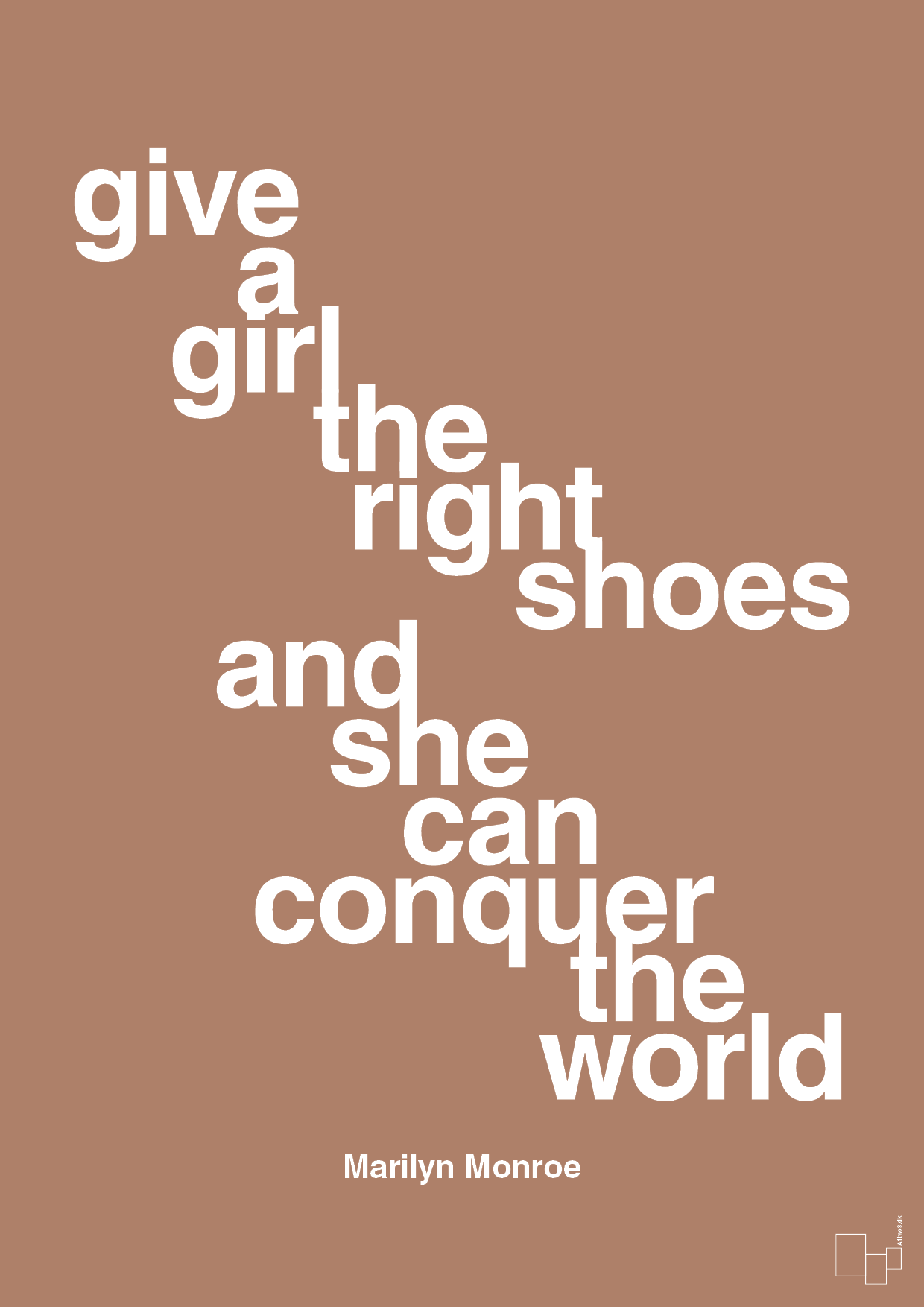 plakat: give a girl the right shoes and she can conquer the world - cider spice-Musiker-A1two3