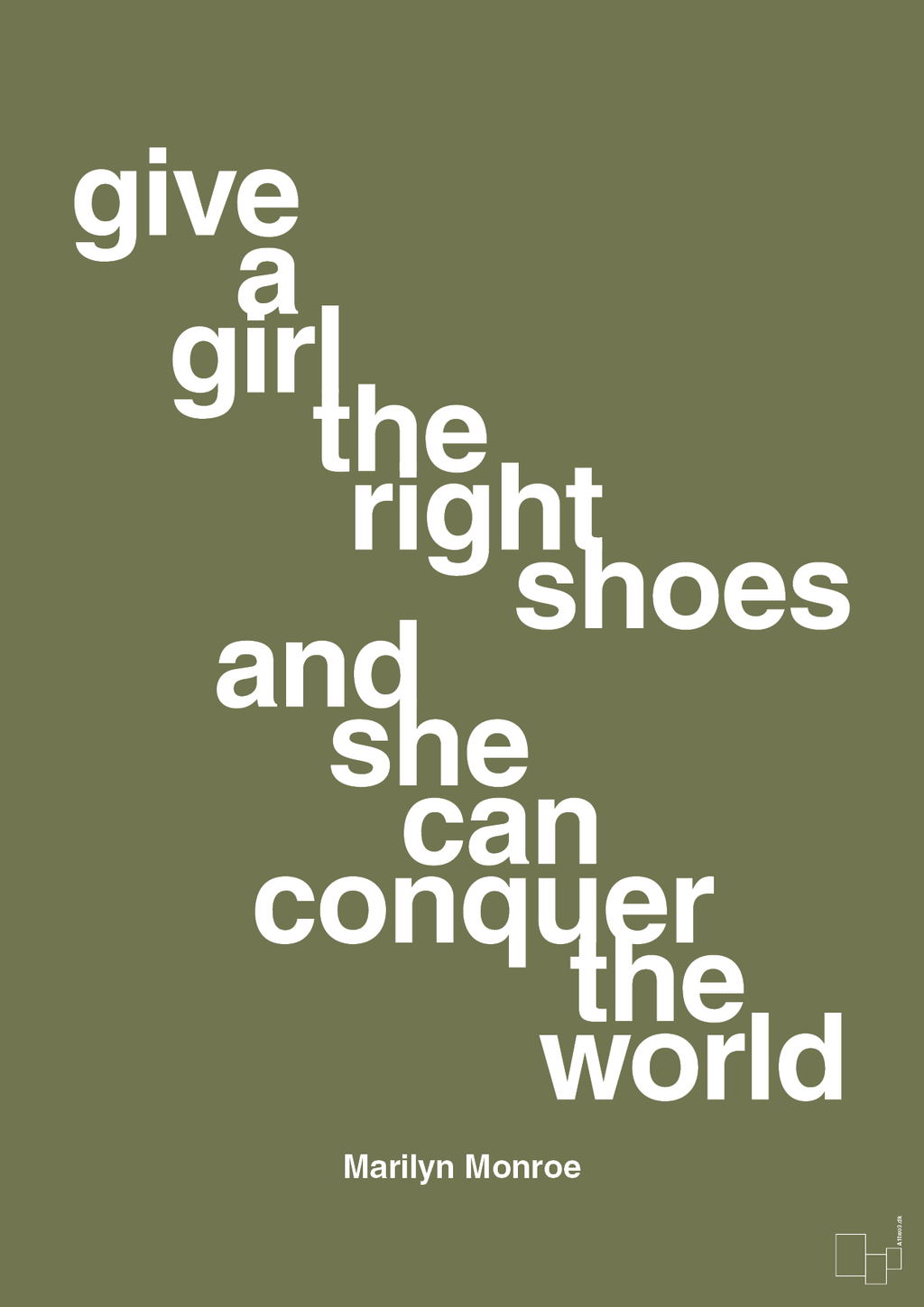 plakat: give a girl the right shoes and she can conquer the world - secret meadow-Musiker-A1two3