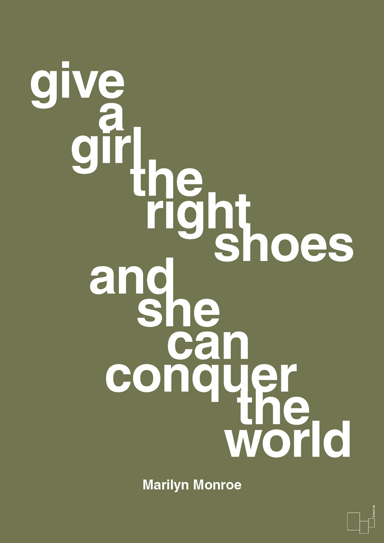plakat: give a girl the right shoes and she can conquer the world - secret meadow-Musiker-A1two3