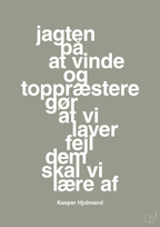 plakat: jagten på at vinde og toppræstere gør at vi laver fejl dem skal vi lære af - battleship gray-Fodbold-A1two3
