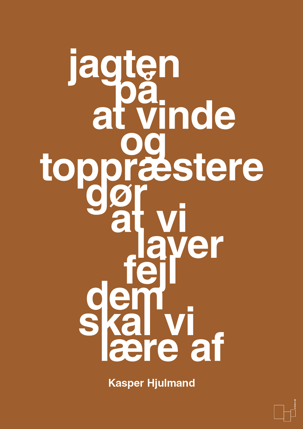 plakat: jagten på at vinde og toppræstere gør at vi laver fejl dem skal vi lære af - cognac-Fodbold-A1two3