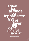 plakat: jagten på at vinde og toppræstere gør at vi laver fejl dem skal vi lære af - plum-Fodbold-A1two3