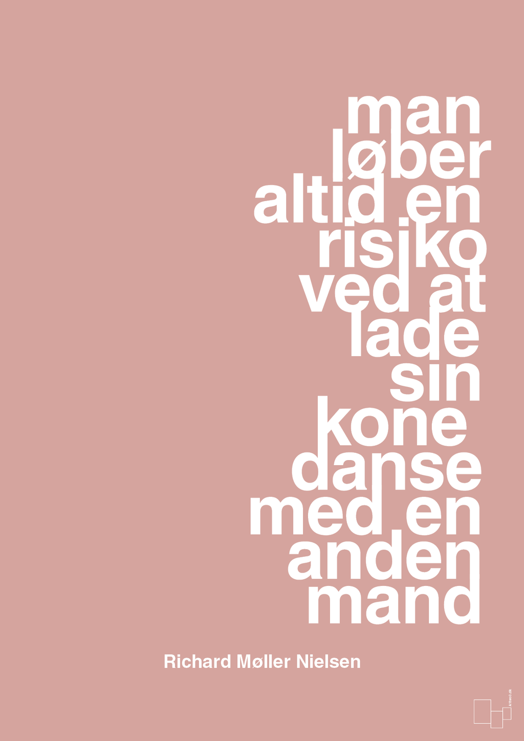 plakat: man løber altid en risiko ved at lade sin kone danse med en anden mand - bubble shell-Fodbold-A1two3