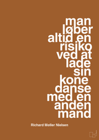 plakat: man løber altid en risiko ved at lade sin kone danse med en anden mand - cognac-Fodbold-A1two3