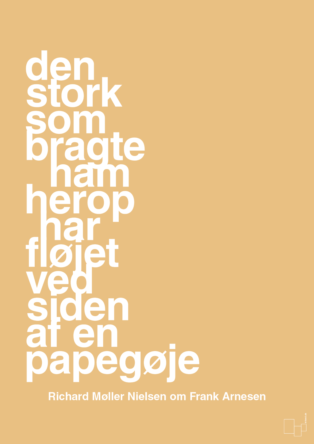 plakat: den stork som bragte ham herop har fløjet ved siden af en papegøje - charismatic-Fodbold-A1two3